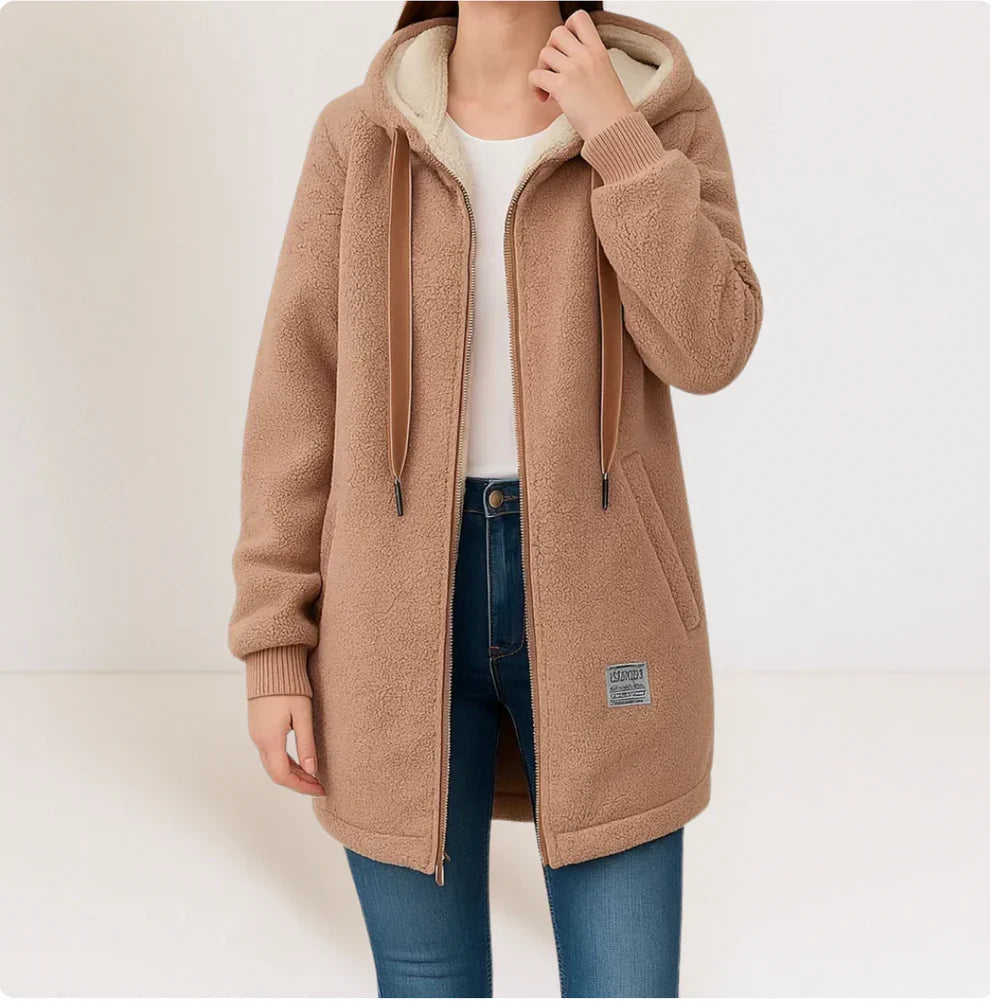 Annalisa - Sherpa Fleece Hooded Jacket