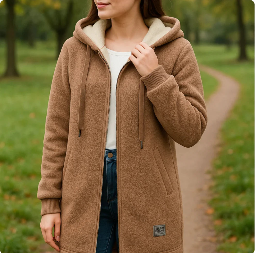 Annalisa - Sherpa Fleece Hooded Jacket